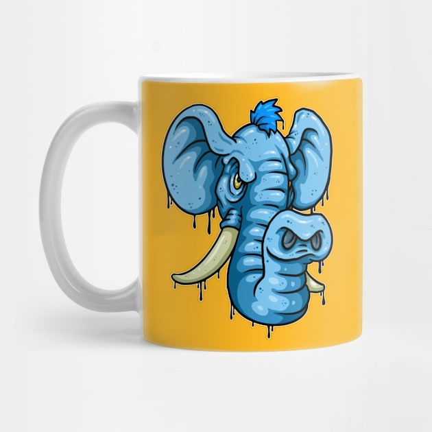 Angry Elephant by Laughin' Bones